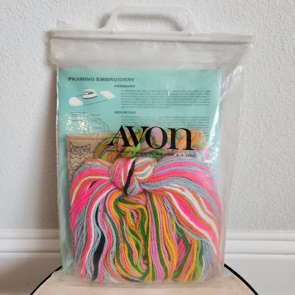 NEW Vintage Avon Creative‎ Needlecraft NOAH'S ARK Picture Crewel Embroidery Kit